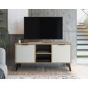 Ver imagem 1 de Rack Sala para Tv até 32 Polegadas 2 Portas 851 Casamia - Mel e Off White