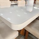 Ver imagem 2 de Sala de Jantar 180x90 Mdf/vidro 6 Cadeiras Lottus Bom Pastor