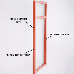 Estrutura para Prateleira 2 Niveis Industrial 43x18 Metal Rose Gold - 4