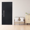Ver imagem 1 de Porta Lambril de Alumínio 210 x 90cm com Puxador Linha Veneza Abertura Esquerda Preto Esquadrias Bergamo