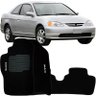 Jogo de Tapete Automotivo Carpete Civic 2001 À 2006 Soft Logo Bordado Preto 3 Peças S/m Soft Preto 3 - 2