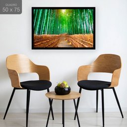 Quadro Decorativo Árvore Bambu: Mod. 0361 Collor-ink Mod.0361 50 X 75cm Preto - 2
