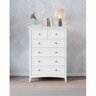 Cômoda 6 Gavetas Madeira Maciça Branca Nest - 1
