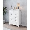 Cômoda 6 Gavetas Madeira Maciça Branca Nest - 12