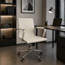 Ver imagem 1 de Cadeira Escritório Diretor Office Esteirinha Corino Branco