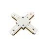 Conector Emenda Modelo X para Trilhos de Sobrepor Branco - 1