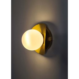 Arandela Parede Bola 10cm Vidro Aluminio Não Enferruja - 2