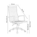 Ver imagem 2 de Cadeira Escritório Diretor Office com Rodízio Esteirinha Confort