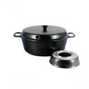 Ver imagem 1 de Forma para Bolo Craqueada com Cone Alumínio 28cm Preto