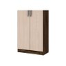 Armário Multiuso Tulipa com 2 Portas - Henn - Moka / Fendi - 3