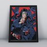 Quadros Decorativa de Parede para Quarto e Sala Tema Akatsuki Naruto Shippuden Sasuke Naruto Uzumaki - 1