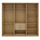 Ver imagem 3 de Guarda Roupa Roupeiro 238cm com 6 Portas e 3 Gavetas Nero 2064 Genialflex