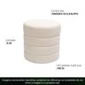 Puff Decorativo Redondo Mid Bouclê Off White - Casaepoltrona - 3