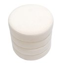 Ver imagem 6 de Puff Decorativo Redondo Mid Bouclê Off White - Casaepoltrona