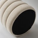 Ver imagem 6 de Puff Decorativo Redondo Mid Bouclé Off White - Nexta Casa