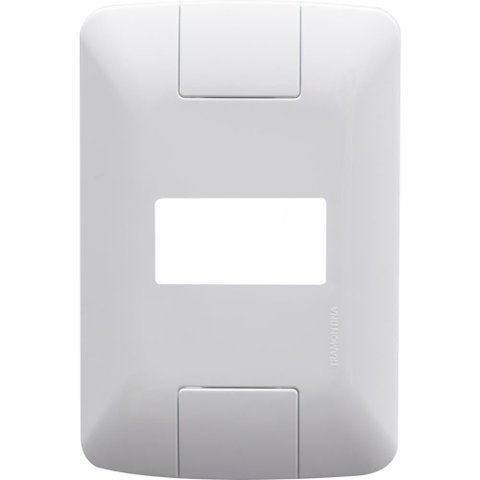 Kit 12 Placa 1 Posto Horizontal 4x2 Tramontina Aria Branca