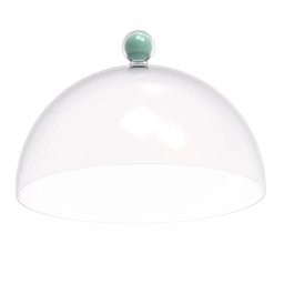 Porta Bolo com Cúpula e Pé 30cm Verde Menta Bubble Crippa Boleira Tortas Doces - 3