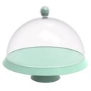 Ver imagem 1 de Porta Bolo com Cúpula e Pé 30cm Verde Menta Bubble Crippa Boleira Tortas Doces