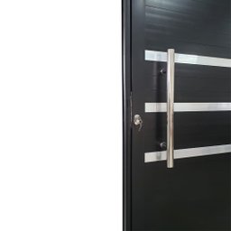 Porta Lambril de Alumínio 210 x 80cm com Puxador e Friso Linha Veneza Lado Direito - 9
