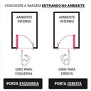 Ver imagem 6 de Porta Lambril de Alumínio 210 x 80cm com Puxador e Friso Linha Veneza  Abertura Direita