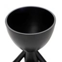Ver imagem 3 de Vaso Bob Robert Plant Perna Cruzada Em Poliresina Preto 14,5x11x10cm