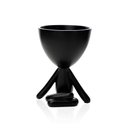 Ver imagem 1 de Vaso Bob Robert Plant Perna Cruzada Em Poliresina Preto 14,5x11x10cm