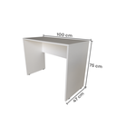 Ver imagem 4 de Escrivaninha Mesa Escritório com Armários e Prateleira 180cm Branco