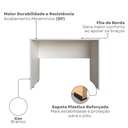 Ver imagem 5 de Escrivaninha Mesa Escritório com Armários e Prateleira 180cm Branco