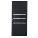 Ver imagem 3 de Porta Lambril de Alumínio 210 x 90cm com Puxador e Friso Linha Veneza Lado Direito