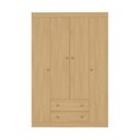 Ver imagem 3 de Guarda-Roupa Solteiro 122cm 4 Portas e 2 Gavetas Lira Multimóveis Mp4804 Madeirado