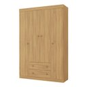 Ver imagem 1 de Guarda-Roupa Solteiro 122cm 4 Portas e 2 Gavetas Lira Multimóveis Mp4804 Madeirado