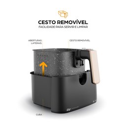 Fritadeira Elétrica Air Fryer Family 4L Revestimento Antiaderente Desligamento Automático 127v WAP  - 7
