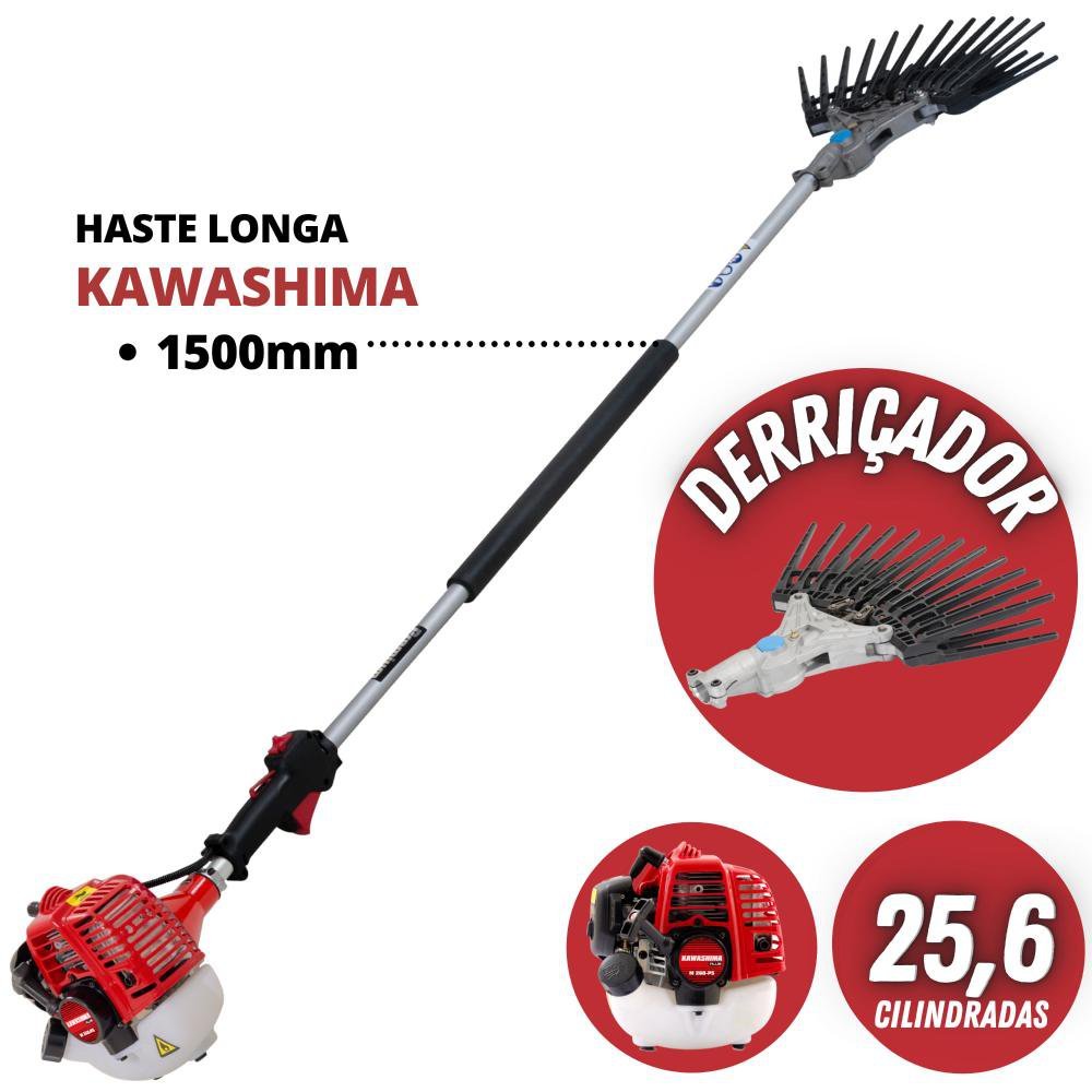 Derriçadeira Para Plantações de Café Kawashima KWD2610DL Forte com Haste 1500mm e Garra Dupla - 1