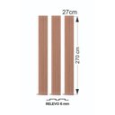Ver mais imagens de Painel Ripado Versátil: 03 unid. 270x27cm larg. Talatto Painéis Gianduia
