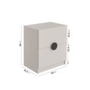 Ver imagem 4 de Mesa de Cabeceira Planejada 2 Gavetas Joy CabeCasa MadeiraOriginals Cinza