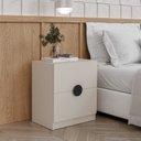 Ver imagem 1 de Mesa de Cabeceira Planejada 2 Gavetas Joy CabeCasa MadeiraOriginals Cinza