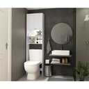 Ver imagem 7 de Armário Banheiro com Led para Vaso Sanitário e 2 portas Multimóveis FG3401 Branco