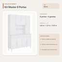 Ver imagem 4 de Cozinha Modulada Master 8 Portas 4 Gavetas Branco Formimóveis