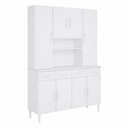 Ver imagem 1 de Cozinha Modulada Master 8 Portas 4 Gavetas Branco Formimóveis