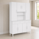 Ver imagem 2 de Cozinha Modulada Master 8 Portas 4 Gavetas Branco Formimóveis
