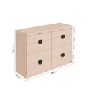 Ver imagem 3 de Cômoda 8 Gavetas Joy CabeCasa MadeiraOriginals