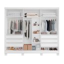 Ver imagem 3 de Guarda Roupa Casal Master Branco 2.70 6 Portas, 100% MDF | Bianchi