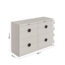 Ver imagem 3 de Cômoda 8 Gavetas Joy CabeCasa MadeiraOriginals