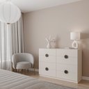 Ver imagem 1 de Cômoda Planejada 8 Gavetas Joy CabeCasa MadeiraOriginals Cinza