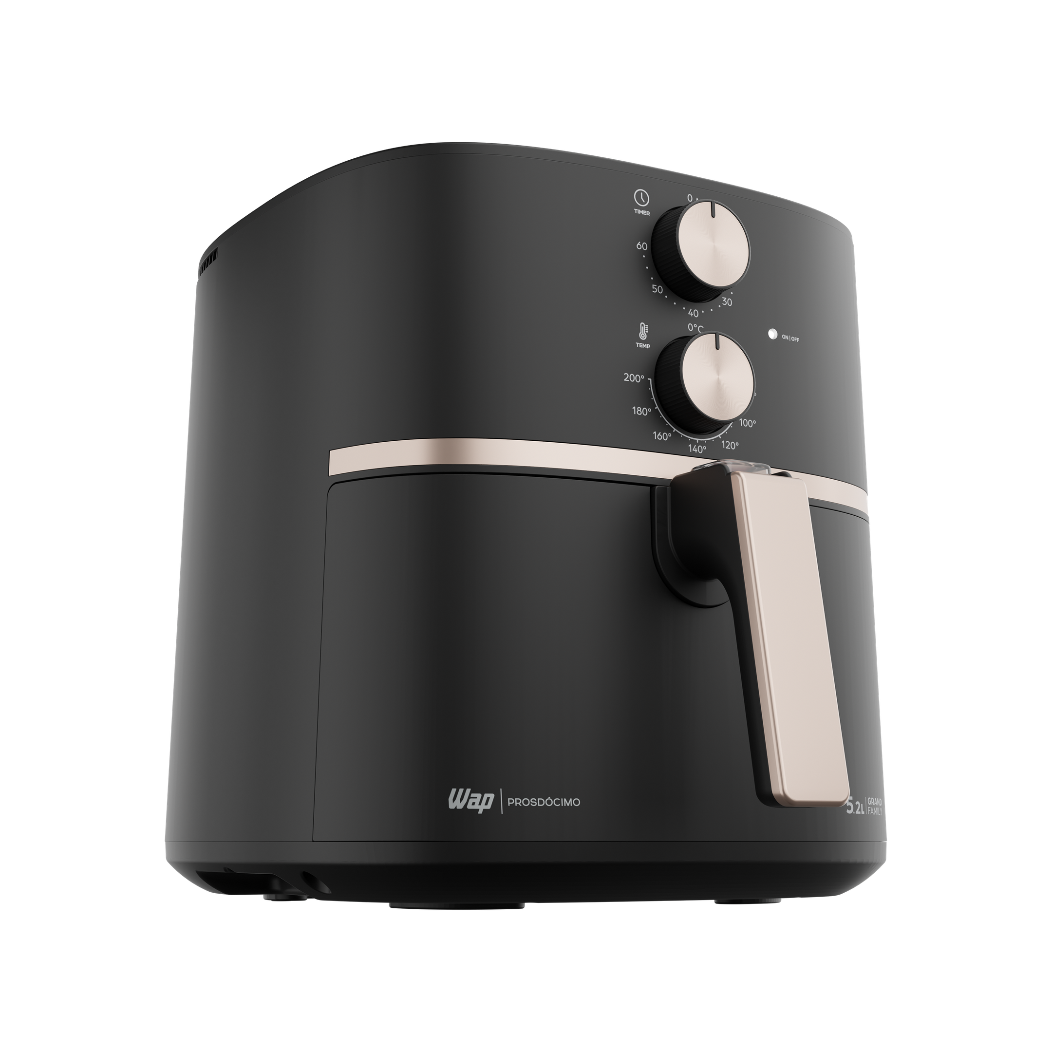 Fritadeira Elétrica Air Fryer Grand Family 5,2L Antiaderente, Aviso