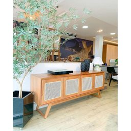 Buffet para Sala de Jantar com Telinha 4 Portas 1,60m - Viena - Decora Móveis - 1 Buffet para Sala de Jantar com Telinha 4 Portas 1,60m - Viena - Decora Móveis - 1