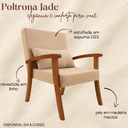 Ver imagem 5 de Kit 2 Poltronas Jade Linho Premium Escritório Recepção Sala de Estar Decorativa:chumbo