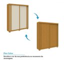 Ver imagem 5 de Guarda-roupa Casal Athena 2 Portas 3 Gavetas 100% Mdf Cinamomo/off White - Acp Móveis