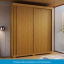 Ver imagem 6 de Guarda-roupa Casal Athena 2 Portas 3 Gavetas 100% Mdf Cinamomo/off White - Acp Móveis