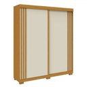 Ver imagem 2 de Guarda-roupa Casal Athena 2 Portas 3 Gavetas 100% Mdf Cinamomo/off White - Acp Móveis